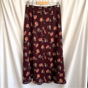 Vintage Chaus Floral Maxi Skirt